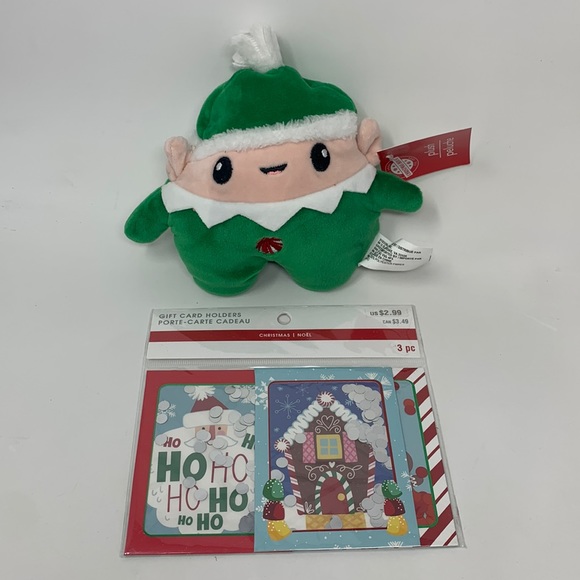 gii/mspci Other - Plush elf with gift card holders (3 pc) nwt